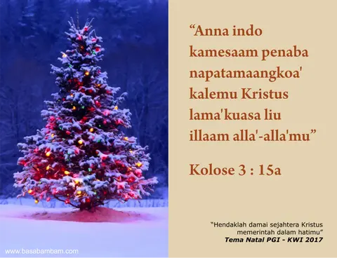 ucapan selamat natal basa bambam 2017 (facebook)