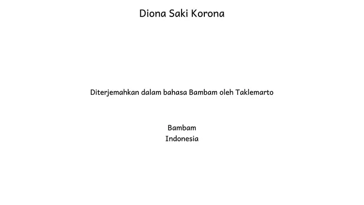 diona sakikorona-basa bambam 21